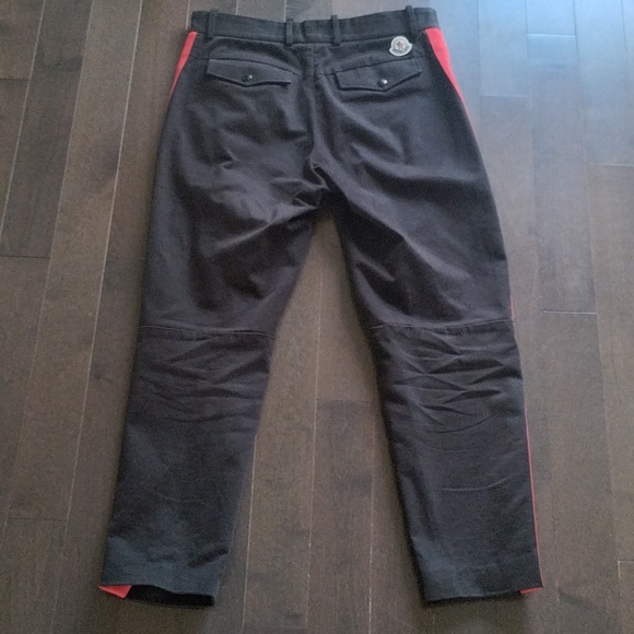 MONCLER Red Stripe Dress Pants - Picture 2 of 7
